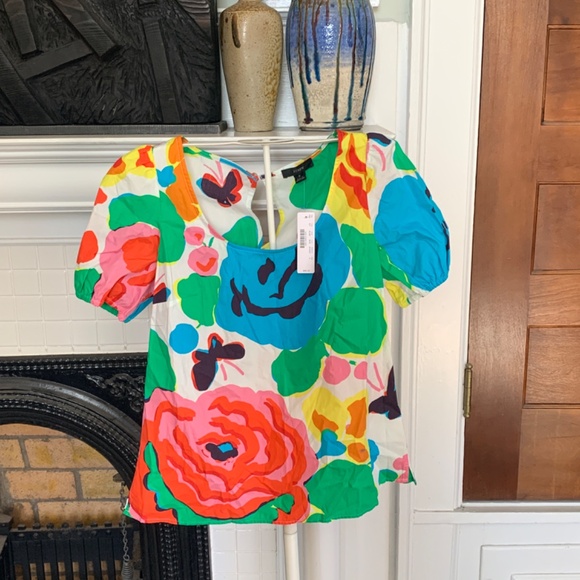 J Crew scoop neck top. NWT. Retail 89.50‎ - Picture 3 of 4